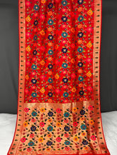 Pure Paithani Silk Jaal Design Saree